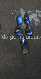 Blue Labradorite Rose Cut Slices